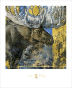 Moose, 13x16" Signed Print