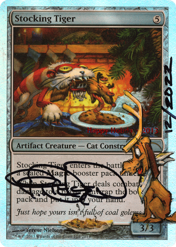 Altered Stocking Tiger 2013 Holiday Promo