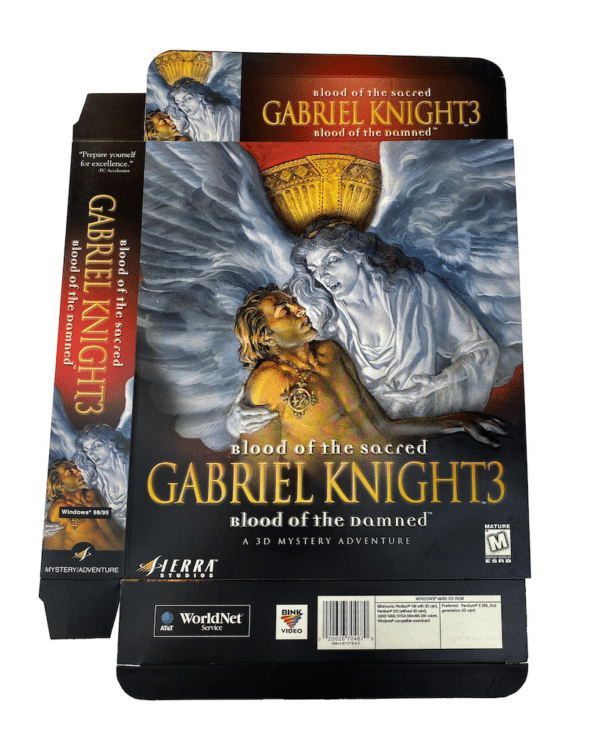 Gabriel Knight 3 Manufacturer Box Front Angled V2
