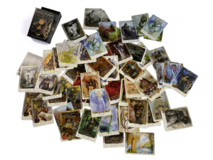 a signed tokens of spirit deck on a white background