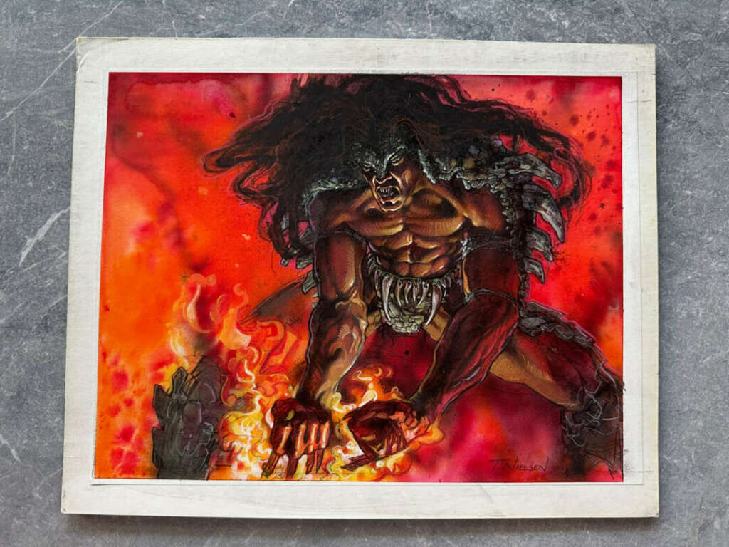 Authenticated Original Force of Will Art on Illustration Board