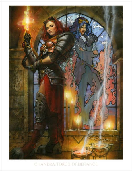 Chandra, Torch Of Defiance- 8.5x11" Open Edition Print